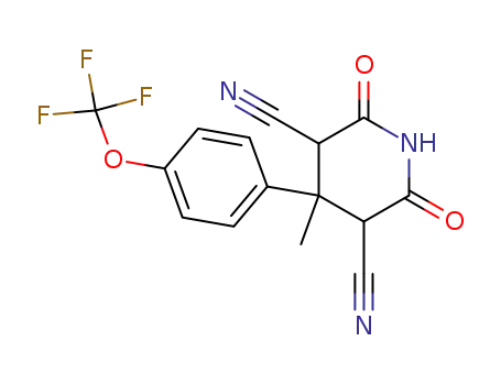 2,4-dicyano-3-methyl-3-(4-trifluoromethoxyphenyl)glutarimide