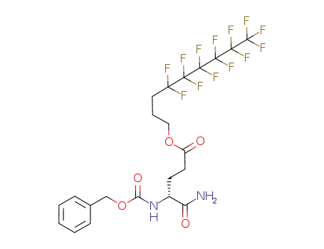 (R)-4-Benzyloxycarbonylamino-4-carbamoyl-butyric acid 4,4,5,5,6,6,7,7,8,8,9,9,9-tridecafluoro-nonyl ester