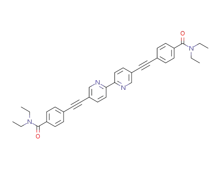 5,5'-bis[(4-(N,N-diethylcarboxamido)phenyl)ethynyl]-2,2'-bipyridinyl