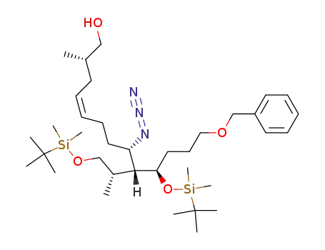 (Z)-(2S,8S,9R,10R)-8-Azido-13-benzyloxy-10-(tert-butyl-dimethyl-silanyloxy)-9-[(S)-2-(tert-butyl-dimethyl-silanyloxy)-1-methyl-ethyl]-2-methyl-tridec-4-en-1-ol