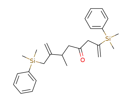 Molecular Structure of 374572-22-2 (2-(dimethylphenylsilyl)-7-[(dimethylphenylsilyl)methyl]-6-methylocta-1,7-dien-4-one)