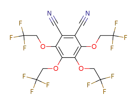 Molecular Structure of 187093-60-3 (3,4,5,6-tetrakis-(2',2',2'-trifluoroethoxy)phthalonitrile)
