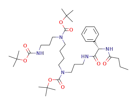 2,6,11,15-Tetraazaheptadecanoic acid,
17-amino-6,11-bis[(1,1-dimethylethoxy)carbonyl]-16-oxo-17-phenyl-,
1,1-dimethylethyl ester, (17S)-