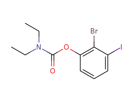 Molecular Structure of 863870-83-1 (2-BROMO-3-IODOPHENYL N,N-DIETHYLCARBAMATE)