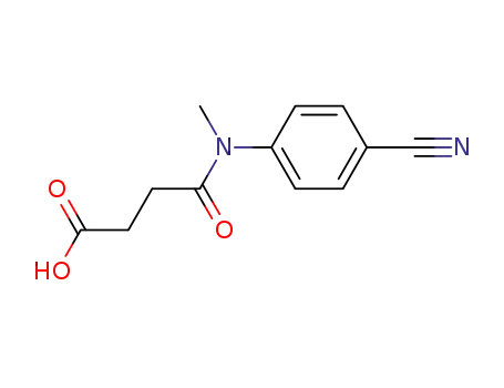 Molecular Structure of 169237-54-1 (4-<(4-cyanophenyl)-N-methylamino>-4-oxobutanoic acid)