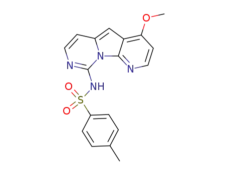 Molecular Structure of 397247-85-7 (4-methoxy-9-tosylaminopyrido[3',2':4,5]pyrrolo[1,2-c]pyrimidine)