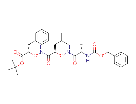 (S)-2-[(R)-2-((S)-2-Benzyloxycarbonylamino-propionylaminooxy)-4-methyl-pentanoylaminooxy]-3-phenyl-propionic acid tert-butyl ester