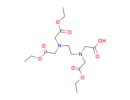 Molecular Structure of 90359-20-9 (Glycine,N-[2-[bis(2-ethoxy-2-oxoethyl)amino]ethyl]-N-(carboxymethyl)-, 1-ethyl ester(9CI))