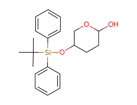 Molecular Structure of 645412-77-7 (2H-Pyran-2-ol, 5-[[(1,1-dimethylethyl)diphenylsilyl]oxy]tetrahydro-)