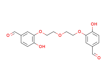 Molecular Structure of 486395-57-7 (4,4'-bis(hydroxy)-3,3'-oxybis(ethyleneoxy)dibenzaldehyde)