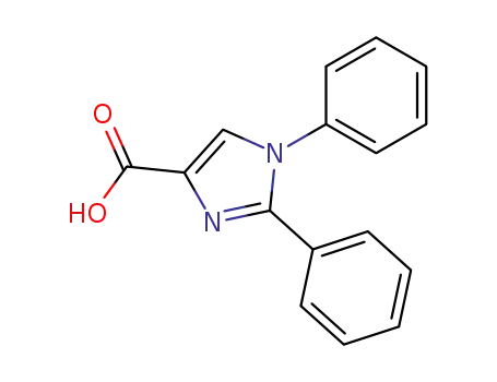 Molecular Structure of 475595-61-0 (1H-Imidazole-4-carboxylic acid, 1,2-diphenyl-)