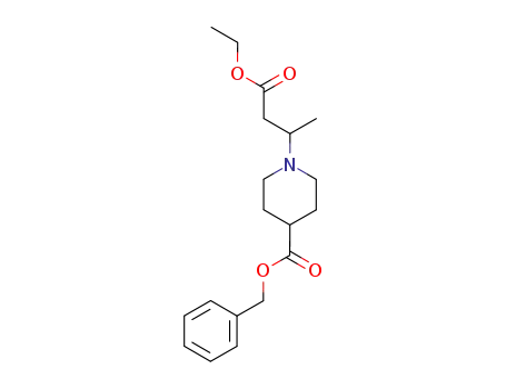 Benzyl 1-(3-ethoxy-1-methyl-3-oxopropyl)-4-piperidine carboxylate