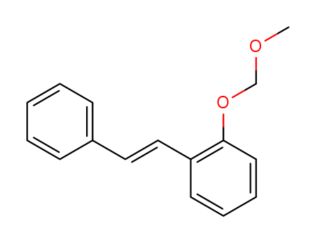 Molecular Structure of 115032-32-1 (Benzene, 1-(methoxymethoxy)-2-[(1E)-2-phenylethenyl]-)