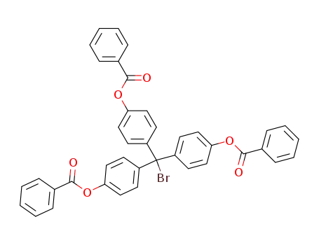 Molecular Structure of 86610-66-4 (4,4',4''-TRIS(BENZOYLOXY)TRITYL BROMIDE)