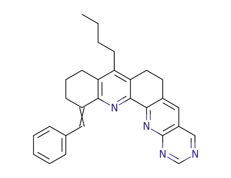 8-Butyl-12-[1-phenyl-meth-(E)-ylidene]-6,7,9,10,11,12-hexahydro-1,3,13,14-tetraaza-pentaphene