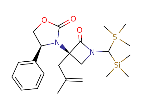 (3R)-1-[bis(trimethylsilyl)methyl]-3-(2-methyl-2-propenyl)-3-[(4S)-4-phenyl-2-oxo-1,3-oxazolidin-3-yl]azetidin-2-one