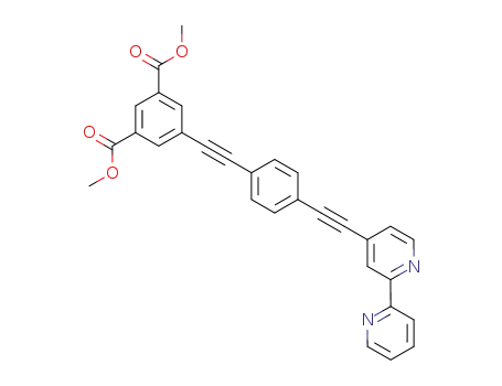 1,3-Benzenedicarboxylic acid,
5-[[4-([2,2'-bipyridin]-4-ylethynyl)phenyl]ethynyl]-, dimethyl ester