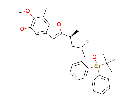 2-[(1S,3S)-4-(tert-Butyl-diphenyl-silanyloxy)-1,3-dimethyl-butyl]-6-methoxy-7-methyl-benzofuran-5-ol