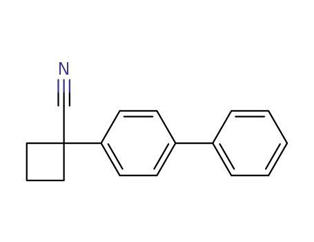 1-([1,1’-biphenyl]-4-yl)cyclobutane-1-carbonitrile