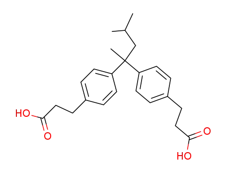 4,4'-(2-methylpent-4-ylidene)bis(dihydrocinnamic acid)