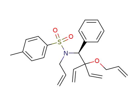 Molecular Structure of 335151-02-5 (<i>N</i>-allyl-<i>N</i>-(2-allyloxy-1-phenyl-2-vinyl-but-3-enyl)-4-methyl-benzenesulfonamide)