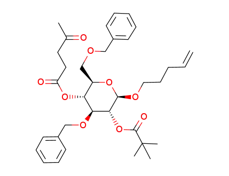 n-pentenyl 3,6-di-O-benzyl-4-O-levulinyl-2-O-pivaloyl-β-D-glucopyranoside