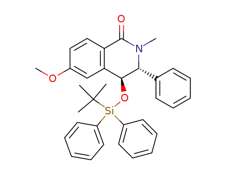 (3R,4S)-(+)-4-(tert-butyldiphenylsilyloxy)-6-methoxy-N-methyl-3-phenyl-3,4-dihydro-1(2H)-isoquinolone