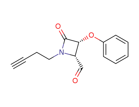 (+)-(2R,3R)-1-(3-butynyl)-3-phenoxy-4-oxoazetidine-2-carbaldehyde