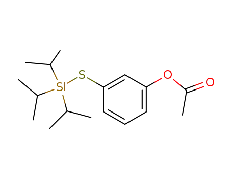 Phenol, 3-[[tris(1-methylethyl)silyl]thio]-, acetate