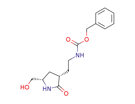 [2-((3S,5S)-5-Hydroxymethyl-2-oxo-pyrrolidin-3-yl)-ethyl]-carbamic acid benzyl ester