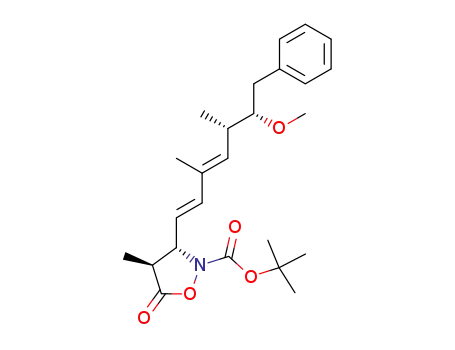 (3S,4S)-3-((1E,3E)-(5S,6S)-6-Methoxy-3,5-dimethyl-7-phenyl-hepta-1,3-dienyl)-4-methyl-5-oxo-isoxazolidine-2-carboxylic acid tert-butyl ester