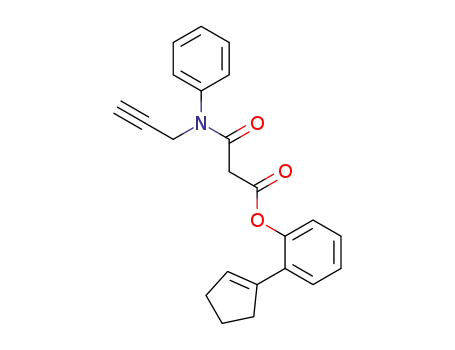 Propanoic acid, 3-oxo-3-(phenyl-2-propynylamino)-,
2-(1-cyclopenten-1-yl)phenyl ester