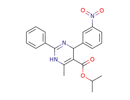 5-Pyrimidinecarboxylic acid,
1,4-dihydro-6-methyl-4-(3-nitrophenyl)-2-phenyl-, 1-methylethyl ester