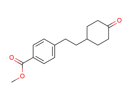 Benzoic acid, 4-[2-(4-oxocyclohexyl)ethyl]-, methyl ester