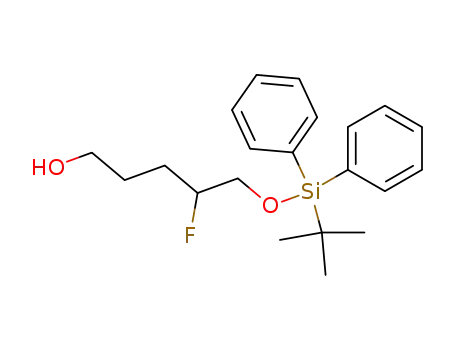 Molecular Structure of 645413-04-3 (1-Pentanol, 5-[[(1,1-dimethylethyl)diphenylsilyl]oxy]-4-fluoro-)
