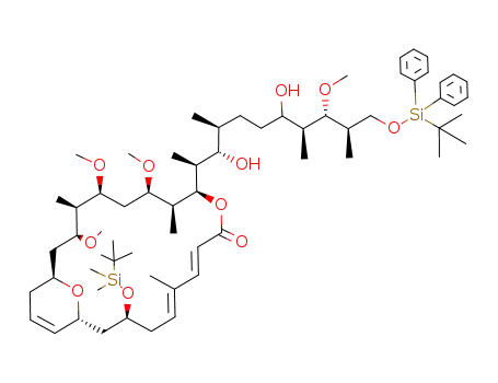 3-(<i>tert</i>-butyl-dimethyl-silanyloxy)-11-[10-(<i>tert</i>-butyl-diphenyl-silanyloxy)-2,6-dihydroxy-8-methoxy-1,3,7,9-tetramethyl-decyl]-13,15,17-trimethoxy-6,12,16-trimethyl-10,23-dioxa-bicyclo[17.3.1]tricosa-5,7,21-trien-9-one