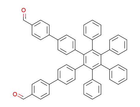 Molecular Structure of 868367-49-1 (1,2-bis[4-(4-formylphenyl)phenyl]-3,4,5,6-tetraphenylbenzene)