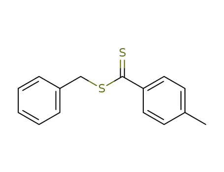 Molecular Structure of 93179-45-4 (Benzenecarbodithioic acid, 4-methyl-, phenylmethyl ester)