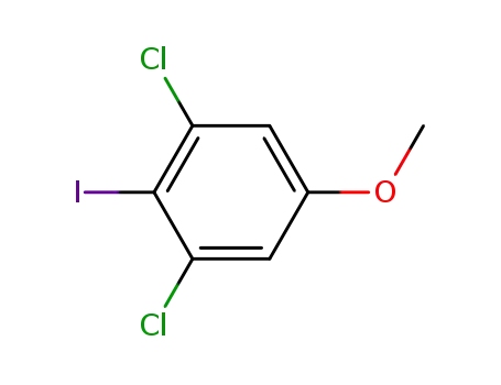 Molecular Structure of 98273-17-7 (1,3-dichloro-2-iodo-5-methoxybenzene)