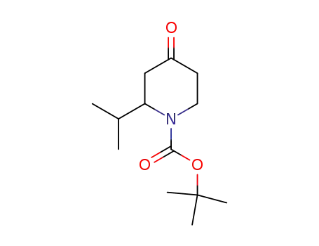 Molecular Structure of 313950-41-3 (1-BOC-2-ISOPROPYL-PIPERIDIN-4-ONE)