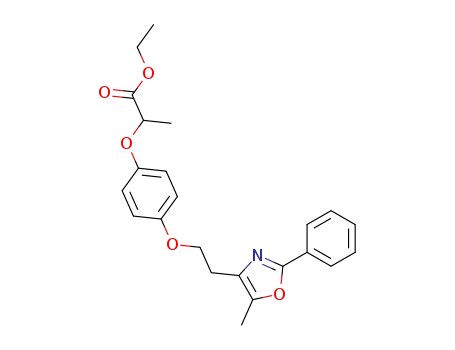 2-{4-[2-(5-methyl-2-phenyloxazol-4-yl)ethoxy]phenoxy} propionic acid ethyl ester