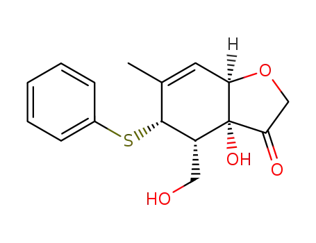 (3aR,4S,5S,7aR)-3a-Hydroxy-4-hydroxymethyl-6-methyl-5-phenylsulfanyl-3a,4,5,7a-tetrahydro-benzofuran-3-one