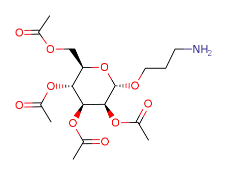 (2R,3R,4S,5S,6S)-2-(acetoxymethyl)-6-(3-aminopropoxy)tetrahydro-2H-pyran-3,4,5-triyl triacetate