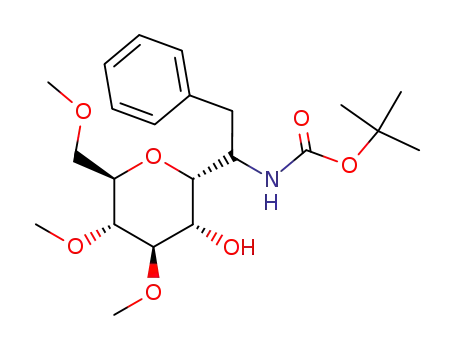 1-(3-hydroxy-4,5-dimethoxy-6-methoxymethyltetrahydropyran-2-yl)-2-phenylethylcarbamic acid tert-butyl ester