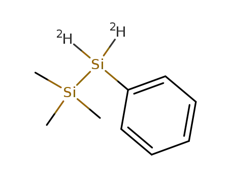 Molecular Structure of 173378-54-6 (2,2-dideuterio-1,1,1-trimethyl-2-phenyldisilane)
