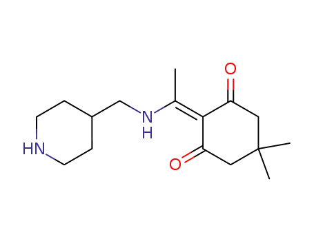 Molecular Structure of 337340-02-0 (4-[1-(4,4-dimethyl-2,6-dioxocyclohexylidene)ethylamino]methylpiperidine)