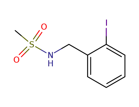 Molecular Structure of 791065-79-7 (Methanesulfonamide, N-[(2-iodophenyl)methyl]-)