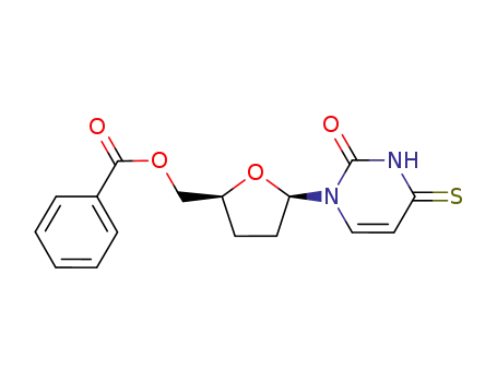 Molecular Structure of 122568-01-8 (5'-O-benzoyl-2',3'-dideoxy-4-thiouridine)