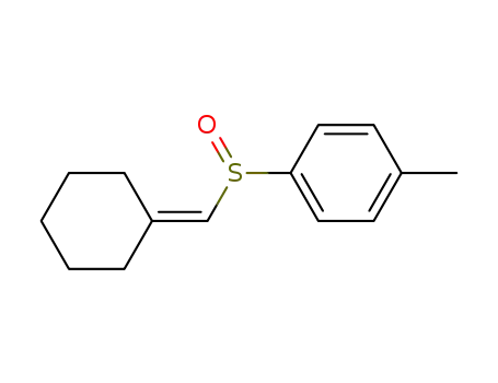 Molecular Structure of 61187-69-7 (Benzene, 1-[(cyclohexylidenemethyl)sulfinyl]-4-methyl-)