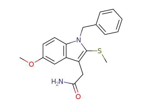 1H-Indole-3-acetamide, 5-methoxy-2-(methylthio)-1-(phenylmethyl)-